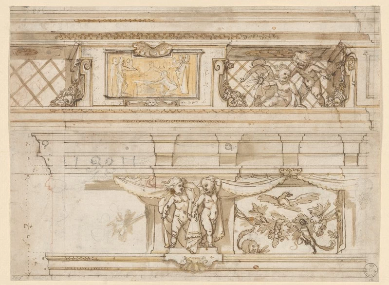 Due fregi con figure e ornati - Gallerie degli Uffizi, Firenze